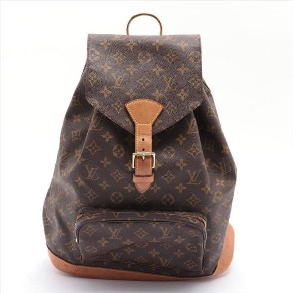 Louis Vuitton Montsouris GM Vintage Brown Monogram Canvas Backpack - Picture 1 of 11
